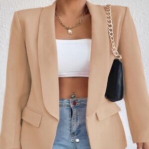 Open front blazer by Miss Sparkling